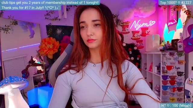 Gallery image thumbnail from Nym_x's myfreecams stream on, 08/30/2024, 04:08 image 7 of 20