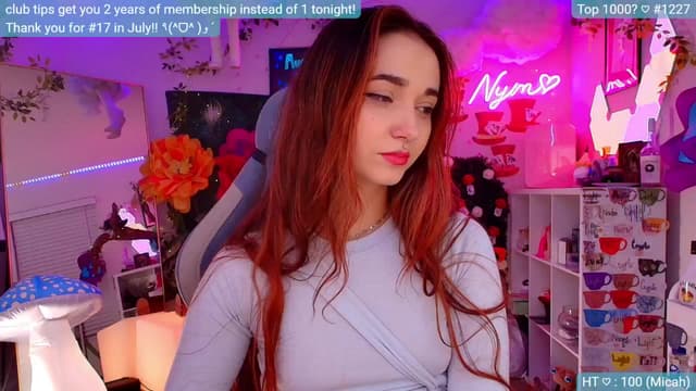 Gallery image thumbnail from Nym_x's myfreecams stream on, 08/30/2024, 04:08 image 2 of 20