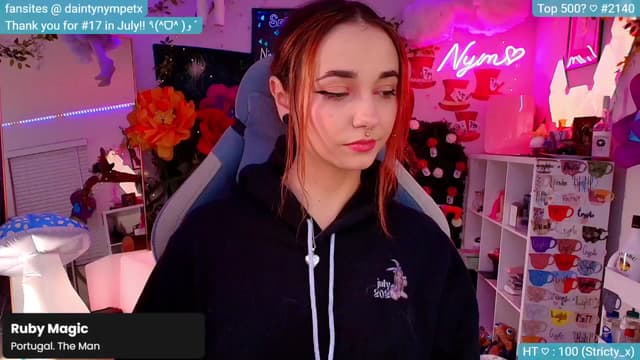Gallery image thumbnail from Nym_x's myfreecams stream on, 09/12/2024, 03:05 image 8 of 20