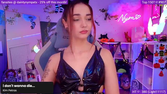 Gallery image thumbnail from Nym_x's myfreecams stream on, 10/11/2024, 04:05 image 4 of 20