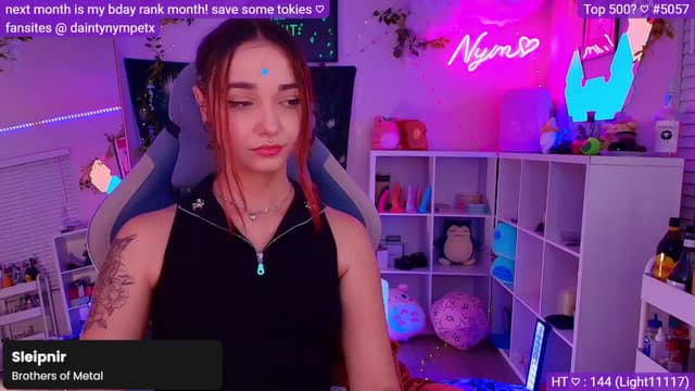 Gallery image thumbnail from Nym_x's myfreecams stream on, 11/07/2024, 03:42 image 16 of 20