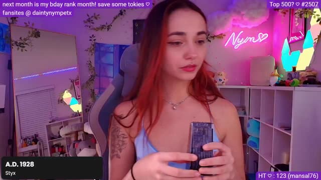 Gallery image thumbnail from Nym_x's myfreecams stream on, 11/10/2024, 06:06 image 3 of 20