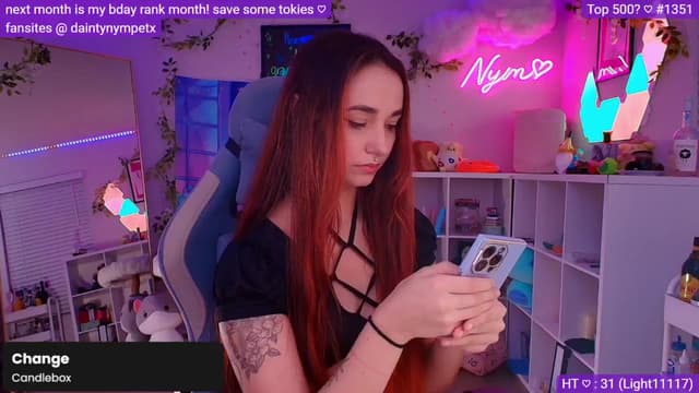 Gallery image thumbnail from Nym_x's myfreecams stream on, 11/18/2024, 05:55 image 2 of 20