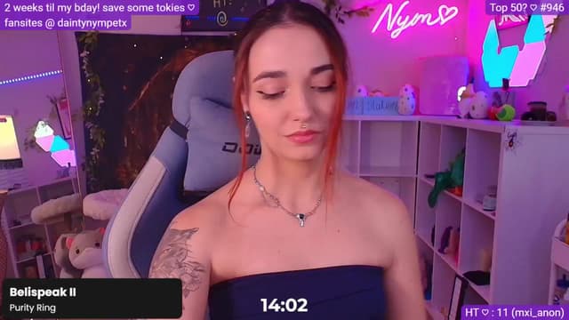Gallery image thumbnail from Nym_x's myfreecams stream on, 12/01/2024, 09:20 image 2 of 20