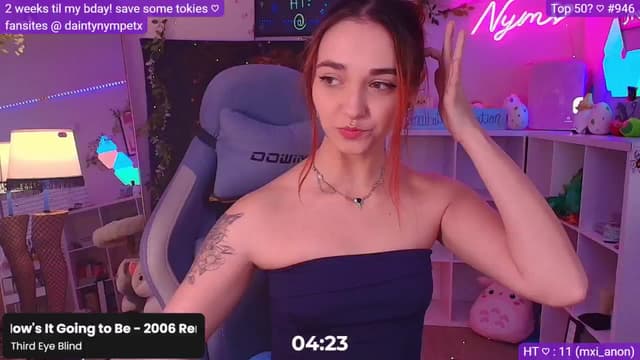 Gallery image thumbnail from Nym_x's myfreecams stream on, 12/01/2024, 09:20 image 4 of 20