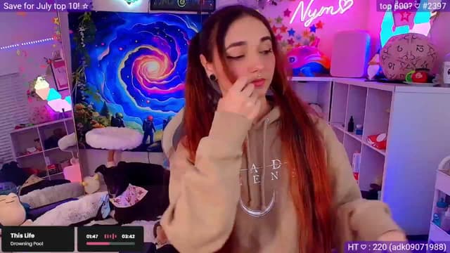 Gallery image thumbnail from Nym_x's myfreecams stream on, 06/14/2025, 04:20 image 9 of 20