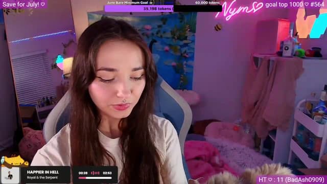Gallery image thumbnail from Nym_x's myfreecams stream on, 06/15/2026, 04:07 image 4 of 20