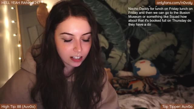 Gallery image thumbnail from n0vaa's myfreecams stream on, 01/23/2024, 01:48 image 15 of 20